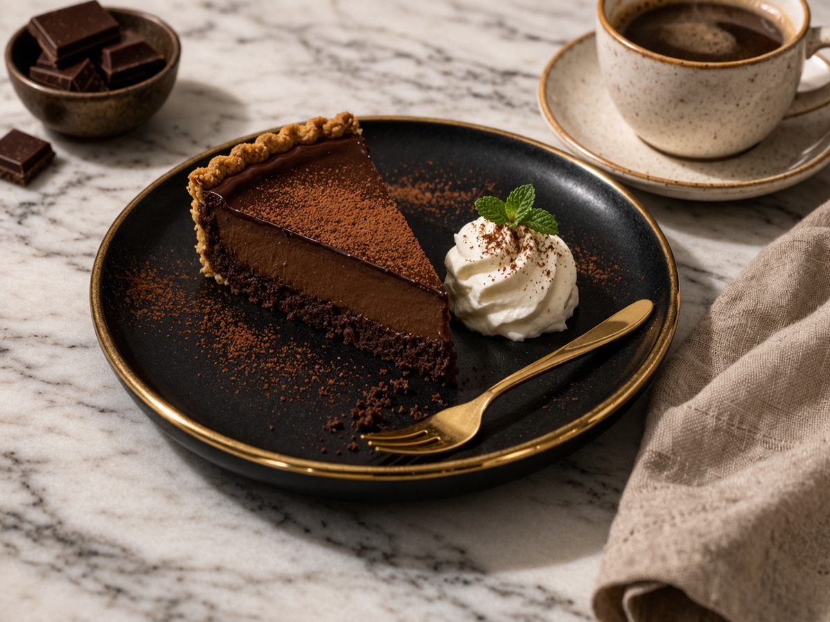Chocoladetaart met room